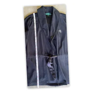 Lauren Ralph Lauren Women M Black Fleece Housewear Kimono Jacket Robe. thumbnail 4