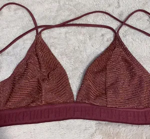 Victoria Secret Rose Pink and Gold Bralette Medium thumbnail 4