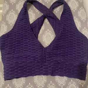 Source Unknown Dark purple execise Bra SIZE XS thumbnail 1