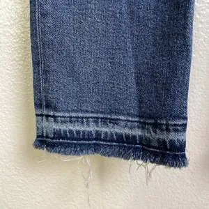 Re/Done 90s High Rise Extra Crop Jeans Womens 25 Blue Denim Button Undone Hem thumbnail 6