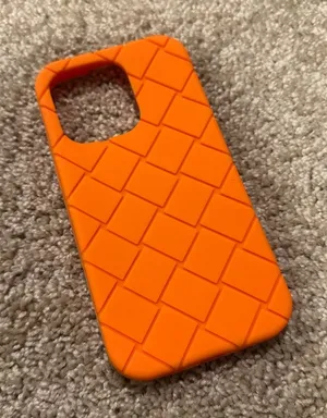 Orange‎ Silicone Intreccio iPhone 14 Pro Case Orange thumbnail 1