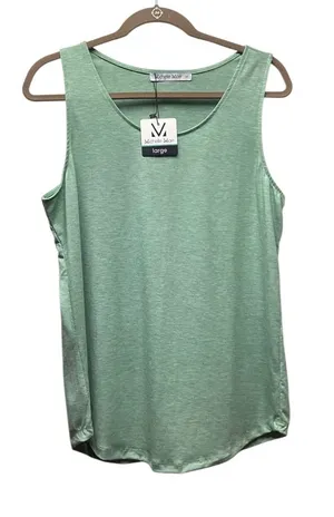 Michelle Mae Tiffany tank Light sage green Large thumbnail 1