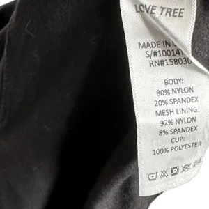 Love‎ Tree Black Workout Tank Top nwt thumbnail 5