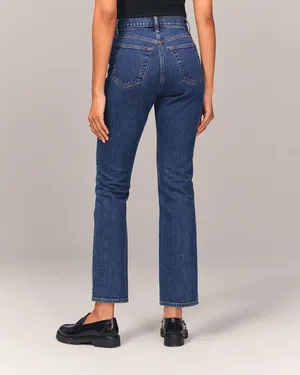 Abercrombie Ultra High Rise Ankle Straight Jean thumbnail 3