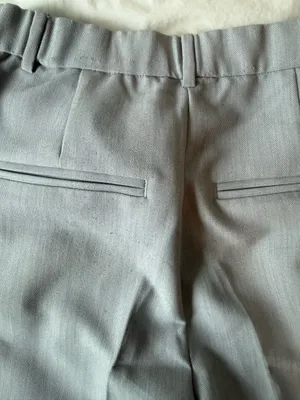 Abercrombie Flare Mid Rise Gray Slacks thumbnail 5