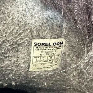 Sorel Joan of Arctic Black Leather Lace Up Winter Boots Outdoors Snow‎ Size 5 thumbnail 6