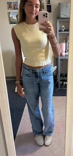 Zara corset effect top thumbnail 1