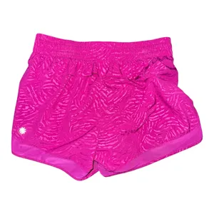 Athleta Printed Mesh Racer Run Shorts Electric Fuchsia Pink 4” Inseam Women’s XS thumbnail 3