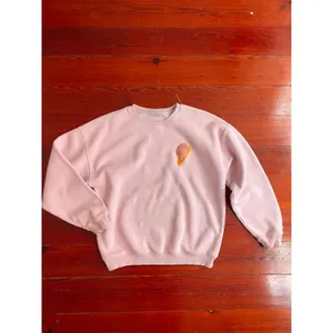 Starfit Pink Embroidered Lightning Bolt Crewneck Sweatshirt Small thumbnail 3