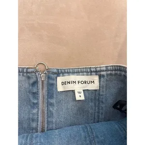 Denim forum zip up denim corset thumbnail 2