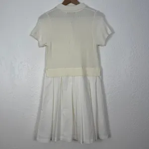 Flat White Anthropologie Twofer Tennis Dress Preppy Country Club Size XS thumbnail 4
