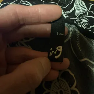 Vtg Y2K black floral sexy top thumbnail 2