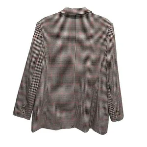 Marled Womens Notched Lapel One Button Lined Blazer‎ Jacket Multicolor XL NWT Brown thumbnail 3