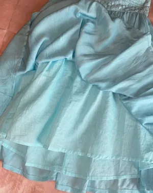 Sabo Skirt Blue Strapless Lace Summer Dress thumbnail 4