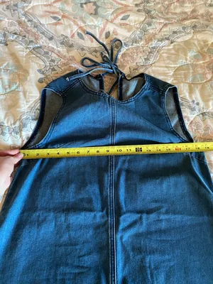 SheIn Denim Shift Mini Dress thumbnail 4