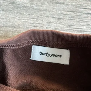 Thirty years brown crew oversized sweatshirt thumbnail 2