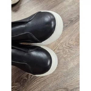 J/Slides Alara Leather Slip-On Platform Sneaker Black Shoes Size 7M thumbnail 6