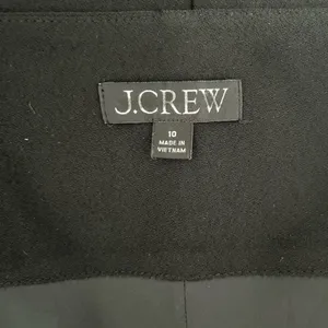 J. Crew Black Scoop Neck Button Down Vest‎ Double Pocket Size Large thumbnail 3