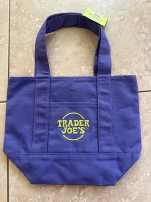 Trader Joe’s mini tote purple thumbnail 2