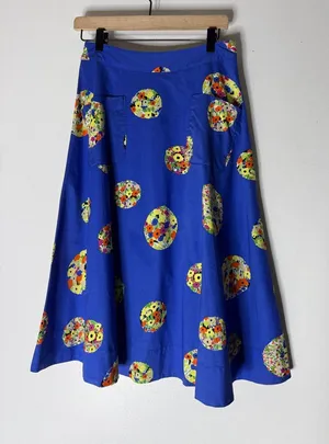 52 Conversations by‎ Anthropologie Colloquial Full Skirt Size 4 thumbnail 1