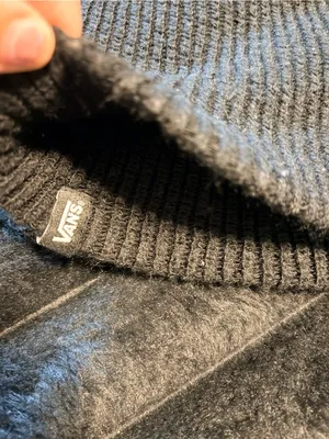 Vans Black Ribbed Knit Beanie thumbnail 4