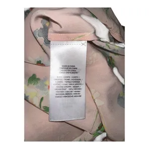 Polo Ralph Lauren Pink Floral‎ Tie Neck Blouse, Womens Large thumbnail 7