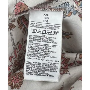Old Navy Fit Flare Sleeveless Cotton-Poplin Smocked-Bodice Dress 2X Boho Beachy thumbnail 9