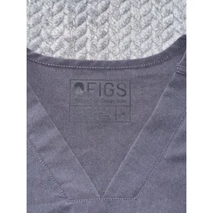 FIGS Women's Technical Collection Scrub Top Gray Short Sleeve V Neck Pocket Sz M thumbnail 4