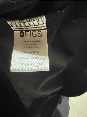 FIGS Black Scrub Top small technical collection thumbnail 7