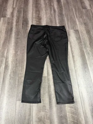 Abercrombie Black Leather Pants thumbnail 15