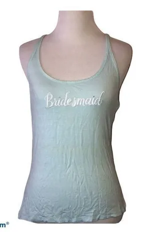 5/$30 🎈 Gilligan and OMalley women’s small‎ bridesmaid tank top thumbnail 1