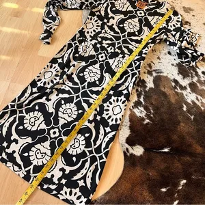 TORY BURCH‎ Printed Black White Silk Dress Women Size Small thumbnail 8