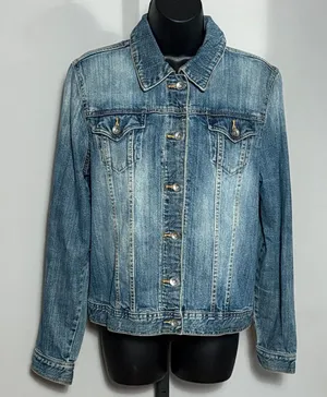 Thre3 Jean Jacket Size Medium Blue thumbnail 1