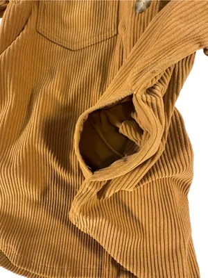 Berkley Jensen Women M Mustard Corduroy Shacket Overshirt Button Up Fall thumbnail 12