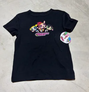 Black Powerpuff Graphic baby tee small NWT thumbnail 1