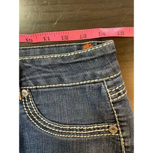 Bongo Jeans Size 7 Women's Boot Cut‎ Embroidered Blue Denim Y2K Festival Western thumbnail 7