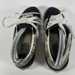 Vans Old Skool Floral Tropical Black Suede Canvas Sneakers Women's 5 / Men's 3.5 thumbnail 6