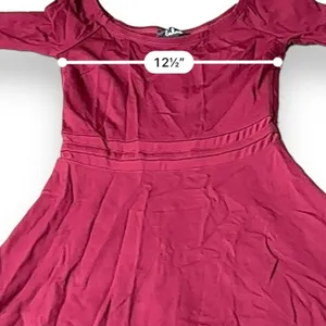 Lulus Yes‎ to the Mesh Wine Red Half Sleeve Skater Mini Dress Size S thumbnail 11
