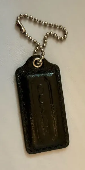 Coach Black Patent Leather Hangtag thumbnail 1