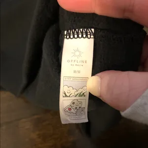 Aerie offline Black Women's Cropped Sweater thumbnail 2
