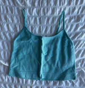 teal garage ribbed tank thumbnail 1