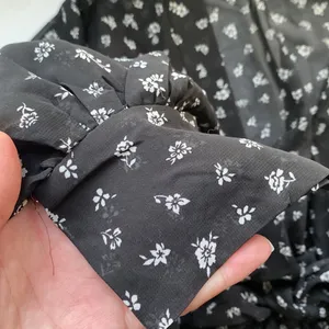 Blu Pepper black white floral oversized short kimono thumbnail 4