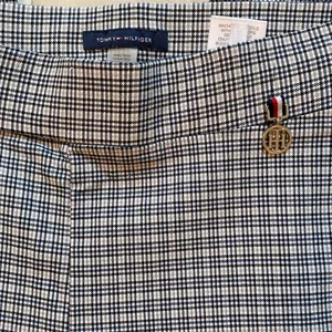 Tommy Hilfiger| Plaid black/white/tan stretchy slacks thumbnail 2