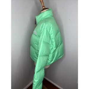 The North Face Nuptse Short‎ Jacket in Chlorophyll Green XL thumbnail 4