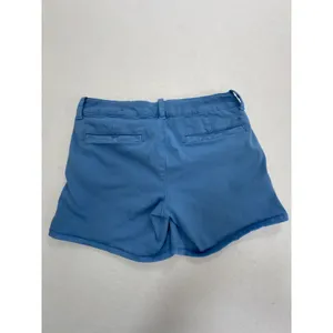 American Eagle Outfitters AEO Twill Midi Super Stretch Blue Chino Shorts Size 8 thumbnail 7