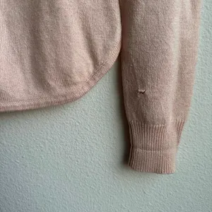 Vintage Ralph Lauren Silk Cashmere Pink Collared Cardigan Sweater S thumbnail 6