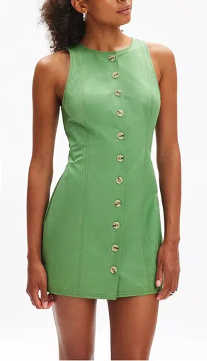 Green Dress urban outfitters thumbnail 1
