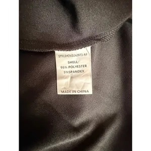Melloday NWT Black Ruched Asymmetric Midi Dress Contrast Trim VNeck Sleeveless S thumbnail 7