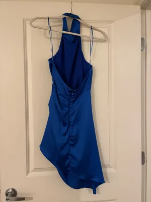 Blue Satin Dress DO+BE thumbnail 2