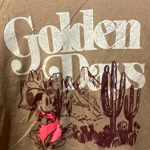 Disney Mickey Mouse Golden Days Brown Crop Top XL thumbnail 2